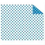 Ursus PÜNKT.-FOTOKARTON 300G.49,5x68CM,BLAU/WEISS