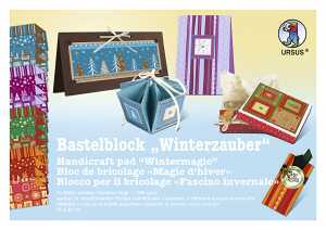 Ursus BASTELBLOCK "WINTERZAUBER"300G.24x34CM,16BL.