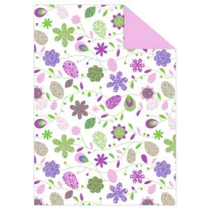 Ursus FOTOKARTON "LANDHAUSBLUMEN"300G.A4,FLIEDER/GRÜN