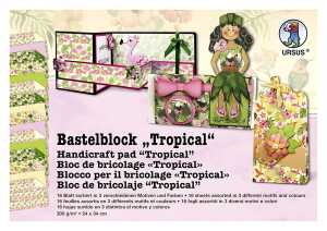 Ursus BASTELBLOCK "TROPICAL"300G.24x34CM,16BL.
