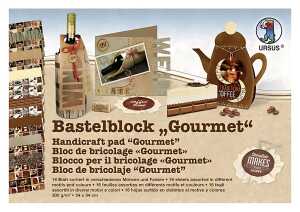 Ursus BASTELBLOCK"GOURMET"300G.24x34CM,16BL.