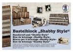 Ursus BASTELBLOCK"SHABBY STYLE"300G.24x34CM,16BL.