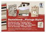 Ursus BASTELBLOCK"VINTAGE STYLE"300G.24x34CM,18BL.