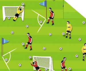 Ursus FOTOKARTON "FUSSBALL"300G.49,5x68CM,TIPP KICK