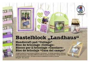 Ursus BASTELBLOCK LANDHAUS.300G.24x34CM,16BL.16M.