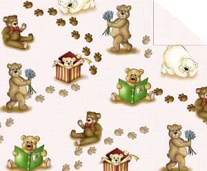 Ursus FOTOKARTON "KINDERLAND"300G.A4,TEDDYBÄR