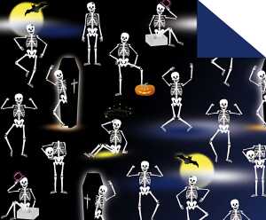 Ursus FOTOKARTON "HALLOWEEN"300G.49,5x68CM,SKELETT