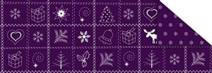 Ursus FOTOKARTON "COUN.CHRISTMAS"300G.49,5x68CM,VIOLETT