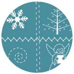 Ursus FOTOKARTON "COUN.CHRISTMAS"300G.A4,PETROL