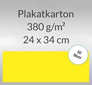 Ursus PLAKATKTN.380G.24x34CM,50BL.CITRONENGELB