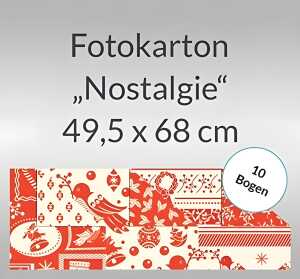Ursus FOTOKARTON "WEIH.-NOSTALGIE"300G.49,5x68CM,10BG.