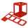 Ursus LATERNEN 3D-COLORWELLP.18CM HOCH 5ST.RROT
