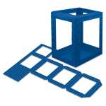 Ursus LATERNEN 3D-COLORWELLP.18CM HOCH 5ST.MBLAU