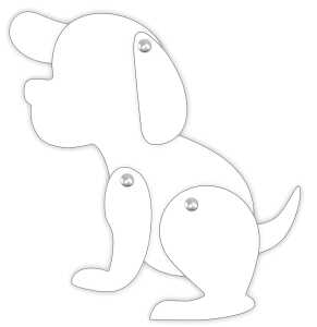 Ursus BLANKO-FIGUREN "HUND" 4008525161240