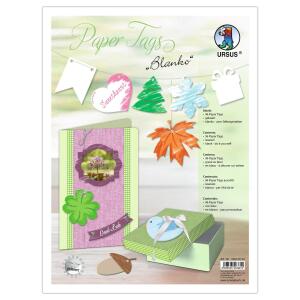 Ursus BLANKO PAPER TAGS,GELASERT,300G,5BL,96 STCK