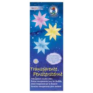 Ursus TRANSPARENTE FENSTERSTERNE 80BL.6X16 5 FARB.SORT.3