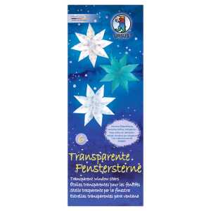 Ursus TRANSPARENTE FENSTERSTERNE 80BL.6X16 5 FARB.SORT.6