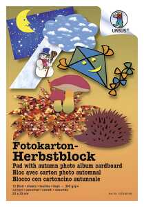 Ursus FOTOKTN.-HERBSTBLOCK 23x33CM,12BL.SORTIERT