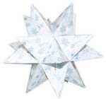 Ursus AURELIO STERN EISBLUME110G.20x20CM,WEISS/BLAU