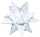 Ursus AURELIO STERN EISBLUME110G.20x20CM,WEISS/BLAU
