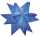Ursus AURELIO STERN TRANSP.115G.30x30CM,33BL.BLAU