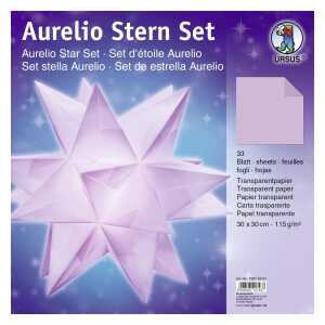 Ursus AURELIO STERN TRANSP.115G.30x30CM,33BL.LILA