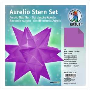 Ursus AURELIO STERN TRANSP.115G.20x20CM,33BL.AUBERG