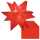 Ursus AURELIO STERN TRANSP.115G.15x15CM,33BL.ROT