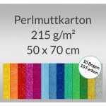 Ursus PERLMUTTKARTON 215G.50x70CM,10BG.10FARBEN