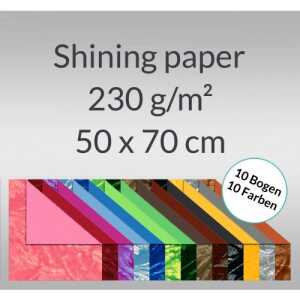 Ursus SHINING PAPER 230G.50x70CM,10BG.10FARBEN