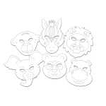 Ursus BLANKO-MASKEN "ZOOTIERE"