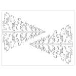 Ursus WINTERLICHE PAPIERSZENERIE "SANTAS SCHLITTEN"