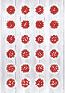 Ursus ADVENTSKALENDER-SET "RUSTIC"