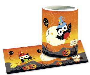 Ursus LATERNENZ.TRANSP.115G.20x50CM,25BL.HALLOW.EULEN