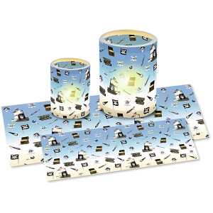 Ursus LATERNENZ.TRANSP.115G.15,5x37CM.25BL.PIRATEN