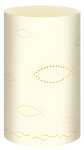 Ursus SILH.TISCHLICHT FILIGRANO CHR.SYM.FISCHE.CREM