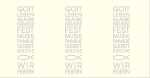 Ursus SILH.TISCHLICHT FILIGRANO CHRISTL.TEXT CREME