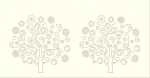 Ursus SILH.TISCHLICHT FILIGRANO BAUM CREME