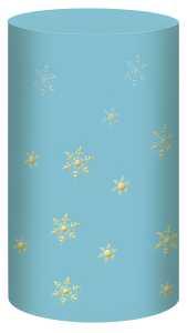 Ursus SILH.TISCHLICHT FILIGRANO SCHNEEFLOCKE PETROL