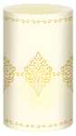 Ursus SILH.TISCHLICHT FILIGRANO ORNAMENTE CREME
