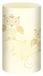 Ursus SILH.TISCHLICHT FILIGRANO EULE CREME