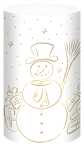Ursus SILH.TISCHLICHT FILIGRANO SCHNEEMANN WEIß