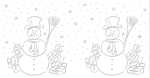 Ursus SILH.TISCHLICHT FILIGRANO SCHNEEMANN WEIß