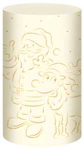 Ursus SILH.TISCHLICHT FILIGRANO WEIHNACHTSMANN CREM