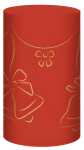 Ursus SILH.TISCHLICHT FILIGRANO GLOCKEN ROT