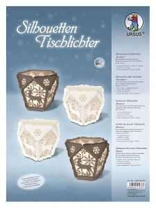 Ursus SILHOUETTEN TISCHLICHT RENTIER GELAS.+GENUTET