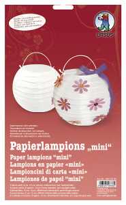 Ursus PAPIERLAMPION MINI BLANKO,6 STÜCK