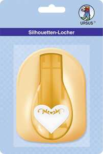 Ursus SILHOUETTEN-LOCHER GROß, TATTOO HERZ