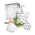 Ursus GLITZER-FILZ SILBER 150G,5BL.20x30CM,WEISS 5M