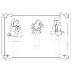 Ursus BLANKO PRICKELVORLAGEN WEIHNACHTSKRIPPE